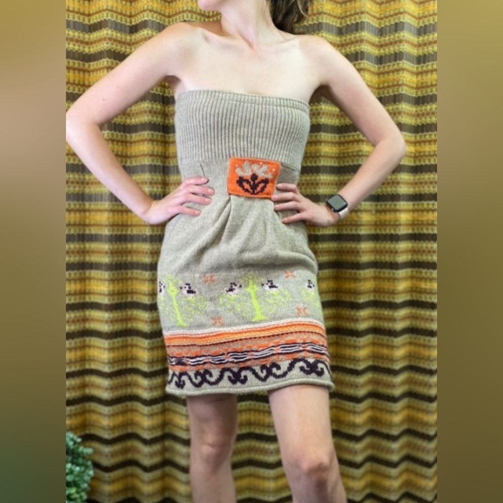Anthropologie Sleeping On Snow Wool Sweater Dress, Size XSMALL